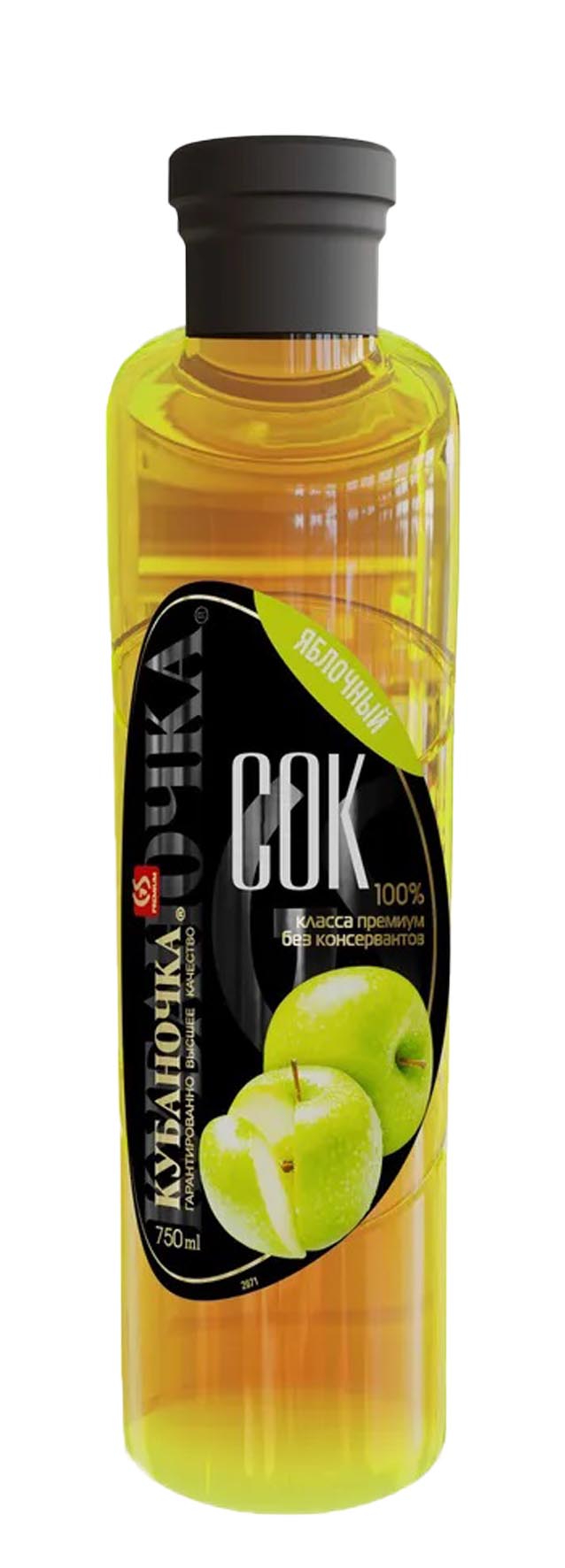 Сок «Кубаночка» яблочный 0.75
